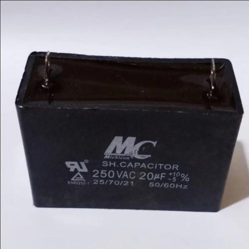Jual Kapasitor Fan AC 20uf MC Kaki 2 / Capacitor Mesin Outdoor Kotak 20 uF Kota Tangerang
