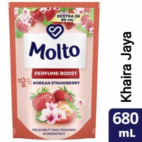 Gambar Pelembut Pewangi Pakaian Molto Perfume Boost Korean Strawberry 680 mL dari Khaira Jaya Jakarta Utara Tokopedia