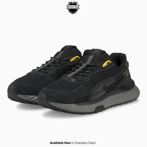 puma black castlerock white