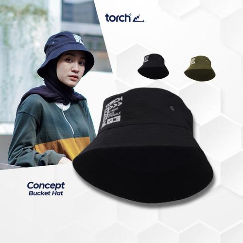 Jual TORCH CONCEPT BUCKET HAT - OLIVE 