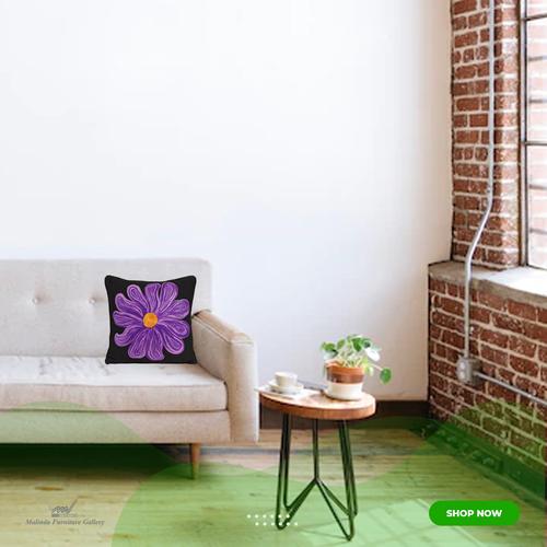 Gambar Purple Bloom Pillow dari Malinda Furniture Gallery Jakarta Barat Tokopedia