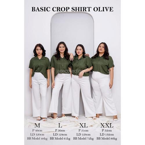 Jual Kemeja Wanita Hijau Katun Oversize 