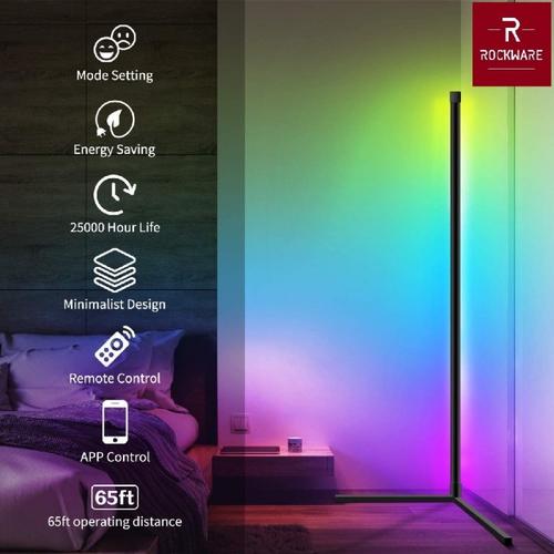 Jual ROCKWARE LED Wall Corner Atmosphere RGB Lamp Lampu Hias LED 156