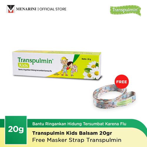 Gambar Transpulmin Kids Balsam - 20gr + Free Masker Strap dari Menarini Health & Beauty Jakarta Timur Tokopedia