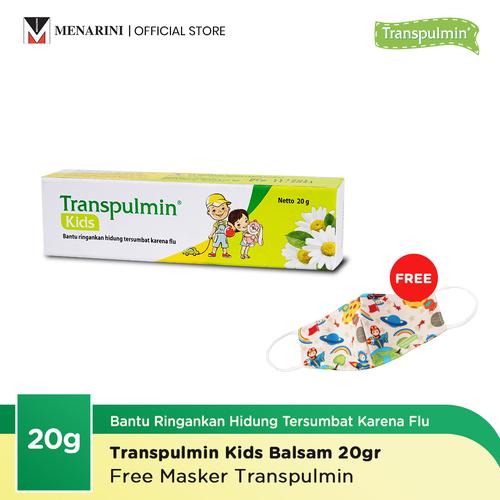 Gambar Transpulmin Kids Balsam - 20gr + Free Masker dari Menarini Health & Beauty Jakarta Timur Tokopedia