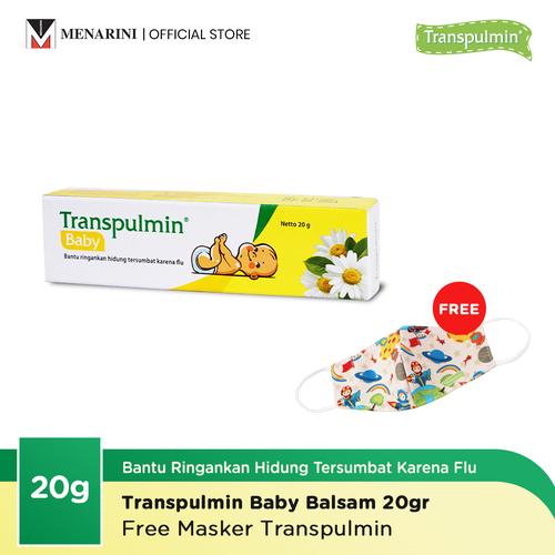 Gambar Transpulmin Baby Balsam - 20gr + Free Masker dari Menarini Health & Beauty Jakarta Timur Tokopedia