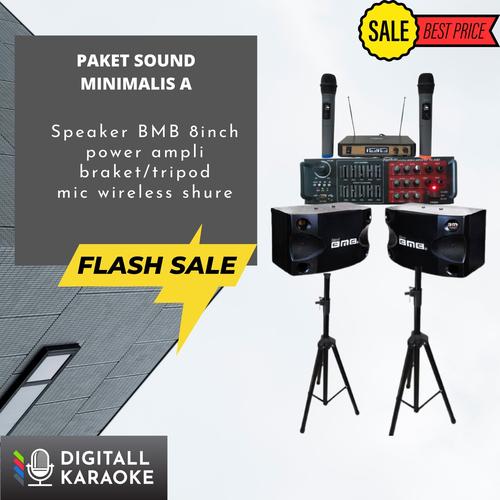 Jual paket sound system Karaoke set BMB bluetooth karaoke rumahan