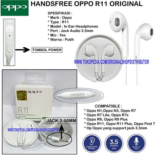 Jual Handset Handsfree Earphone Oppo 