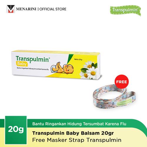Gambar Transpulmin Baby Balsam - 20gr + Free Masker Strap dari Menarini Health & Beauty Jakarta Timur Tokopedia