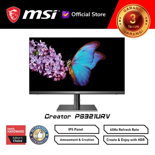 Jual MSI CREATOR PS321URV MONITOR [2160p, 60Hz] - Jakarta Utara - MSI Shop  ID | Tokopedia