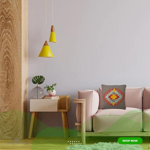 Gambar Indian Summer Grey Pillow dari Malinda Furniture Gallery Jakarta Barat Tokopedia