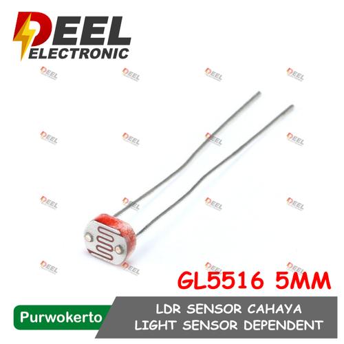 Jual PHOTORESISTOR LDR GL5516 LIGHT DEPENDENT RESISTOR SENSOR PEKA ...