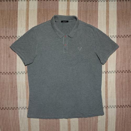 Kaos Polo GUESS Polo Shirt Grey Size 
