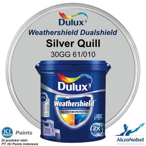 Jual CAT DULUX WEATHERSHIELD 20 LT SILVER QUILL 30GG 61/010 Jakarta