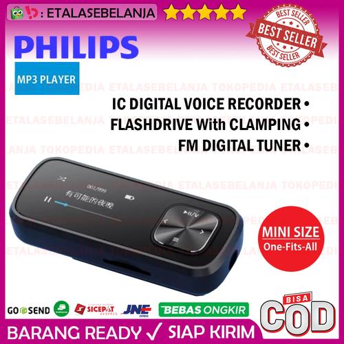 Gambar MP3 Player 32GB - IC Recorder - FM - OTG - Sports Clamp Philips SA1102 dari EtalaseBelanja Jakarta Pusat Tokopedia