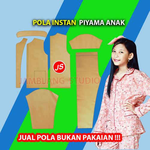 Gambar Pola Instan Setelan Piyama Anak ( Pola Baju Jamblang Studio ) - 2 Tahun dari Jamblang Store Kab. Pekalongan Tokopedia