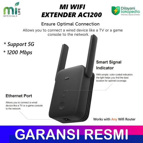 Gambar MI WIFI RANGE EXTENDER AC1200 5G GIGABIT REPEATER NEW GLOBAL - GLOBAL VERSION dari MiLife Official Tokopedia