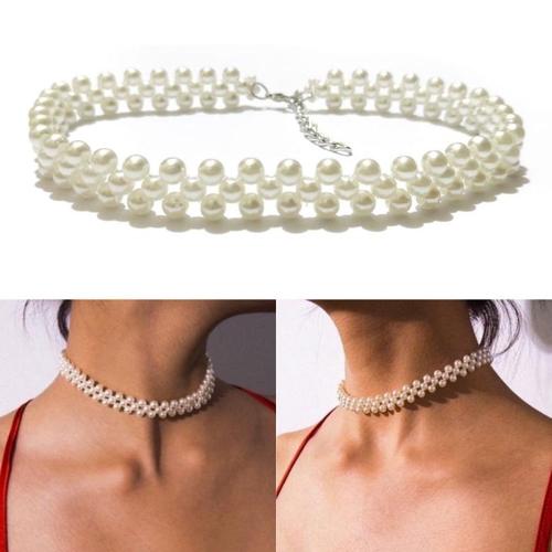 Jual Luna Pearl Choker Necklace Kalung 