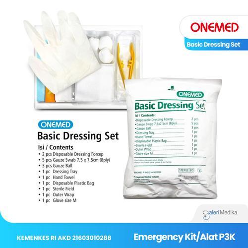 Jual Basic Dressing Set Perawatan Luka Onemed P3K Rawat Luka Disposable