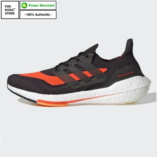 ADIDAS ULTRABOOST 21 CORE BLACK SOLAR RED di Forkickz Store  Tokopedia