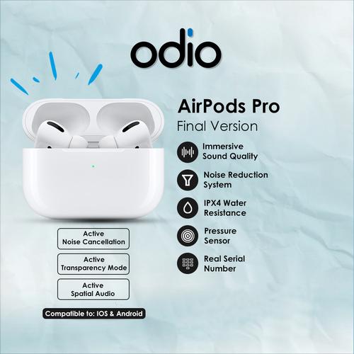 Jual Airpods Pro 2022 ORIGINAL FINAL UPGRADE [ANC \u0026 Transperancy] Real IMEI  - Jakarta Utara - ODIO Indonesia Official. | Tokopedia