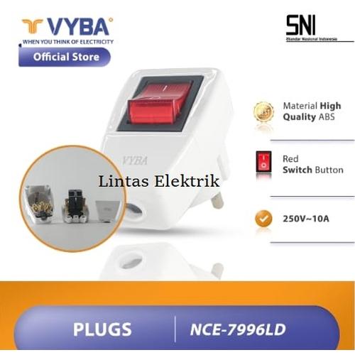 Jual VYBA Stop Kontak Arde 6 Lubang + Lampu Kapasitas 10A 10 A ...