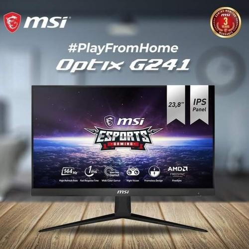 Jual MONITOR LED MSI OPTIX G241 24 INCH 144HZ 1MS IPS FHD GARANSI RESMI -  Kota Probolinggo - Jonas Computech | Tokopedia