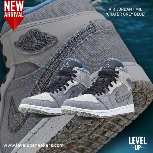 Jual Nike Air Jordan 1 Mid Crater Grey 