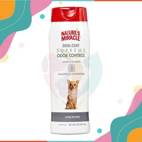 Gambar NATURE'S MIRACLE/ SKIN&COAT/ SHAMPOO&CONDITIONER DOG/ UNSCENTED/473 ML dari PetLove Center Jakarta Selatan Tokopedia