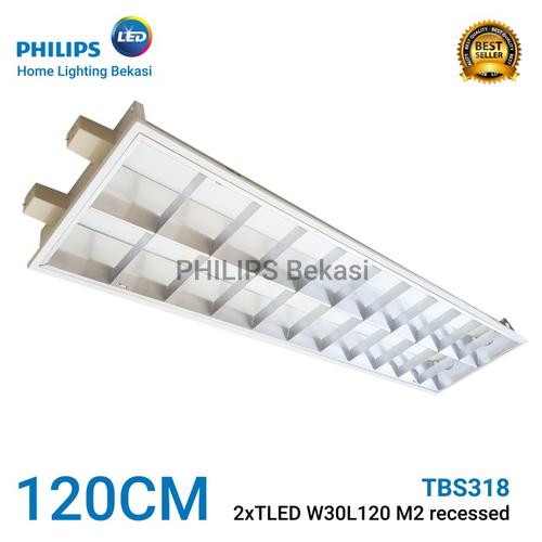 Jual Kap RMI Lampu TL Philips TBS318 2xTL-D 36W 1200mm - Kota Bekasi ...