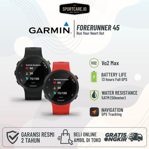 Jual Garmin Forerunner 45 - Lava Red 