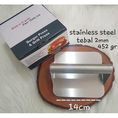Gambar Burger Press Penekan patty burger Penekan Lapis Legit Stainless Steal dari Shopnitz Jakarta Barat Tokopedia