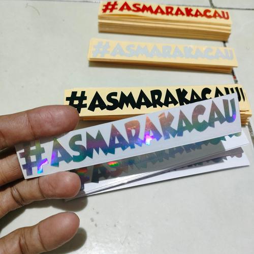 Jual stiker cutting asmara kacau - hologram - Kab. Bekasi - DS-id ...