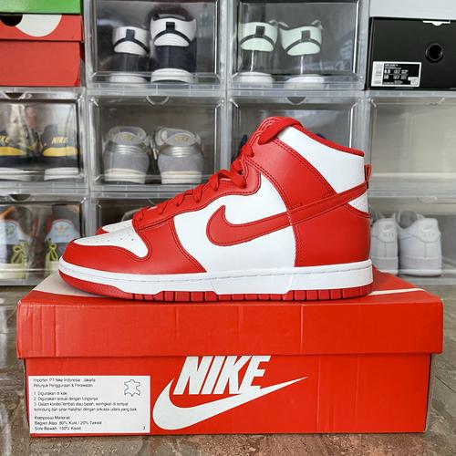 nike high dunk red
