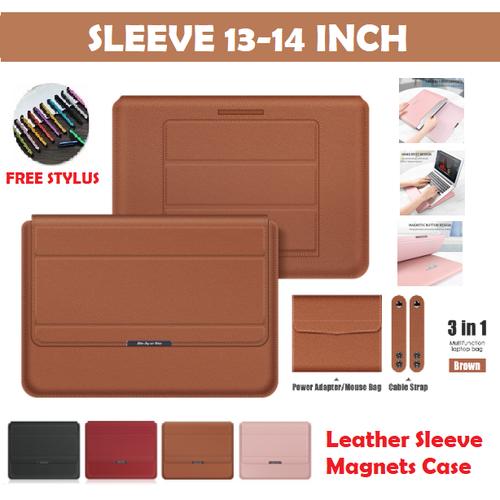 Jual Dell XPS 13 LEATHER SLEEVE CASE 3in1 LAPTOP STAND BAG