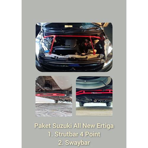 Jual PAKET Strutbar Strut Bar 4 Point + Swaybar Suzuki All New Ertiga