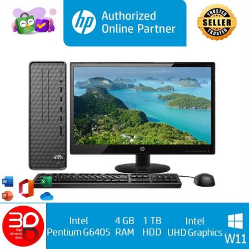 Gambar HP PC M01-F2005d Pentium G6405 4GB 1TB W10H&OHS19 19,5 1Y dari 3DD - HP Authorized Jakarta Pusat Tokopedia