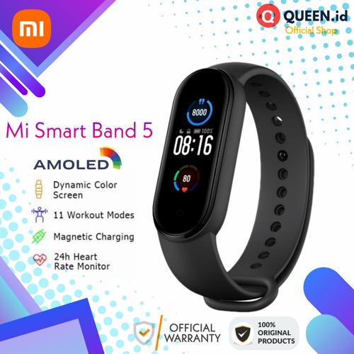 Jual Xiaomi Mi Band 5 Smart Band - Miband 5 Sport Smartband Garansi TAM -  Kab. Tangerang - QUEEN-id | Tokopedia