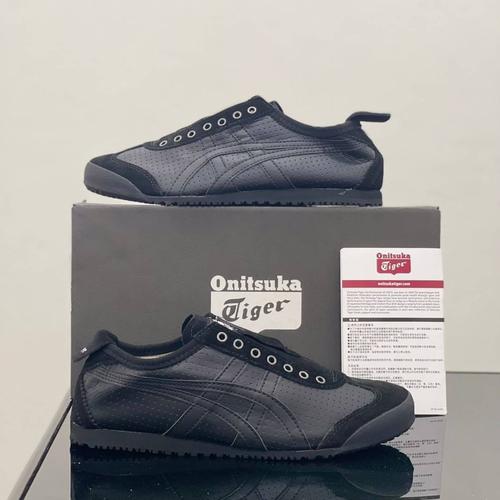 onitsuka black leather