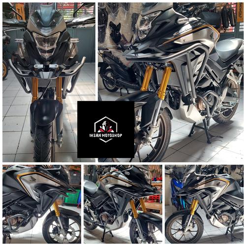 Jual Crash Bar Crashbar Engine Guard Honda CB150X IMotoTech Ihsan Hitam Jakarta