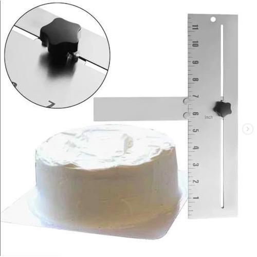 Jual Adjustable cake Scrapper Ruler Stainless corner Scraper sudut kue ...