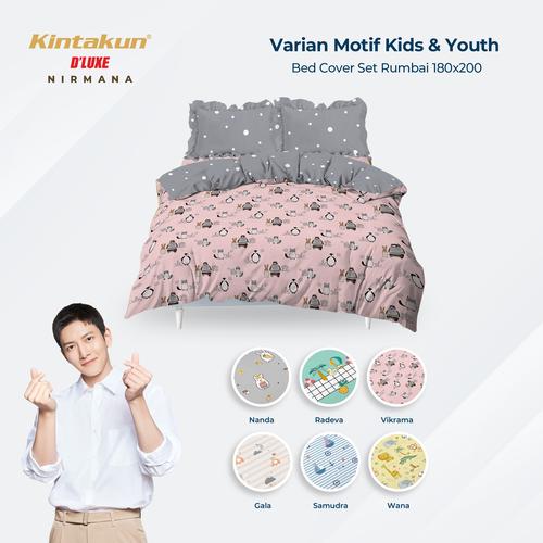 Gambar Bed Cover Set 180 King Youth Kintakun Dluxe Kirana Microfiber 39 cm - Lopika dari Kintakun Sprei Bedcover Tokopedia