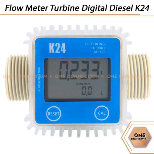 Jual Flow Meter Turbine Digital Diesel Fuel For Chemical K24 - Merah ...