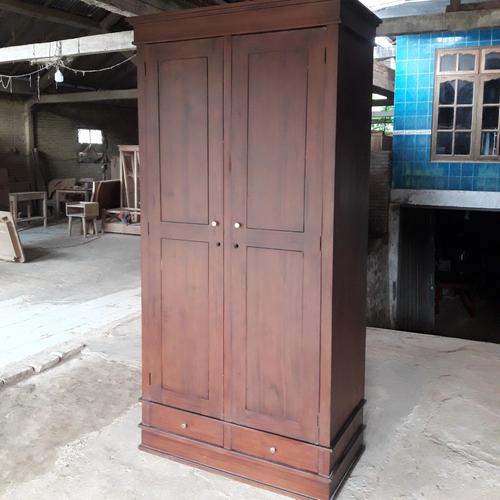 Gambar Lemari pakaian jati minimalis ready stock dari Alam Jati Furniture Kab. Jepara Tokopedia