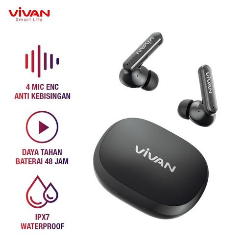Jual VIVAN T600NC Earphones Headset TWS 