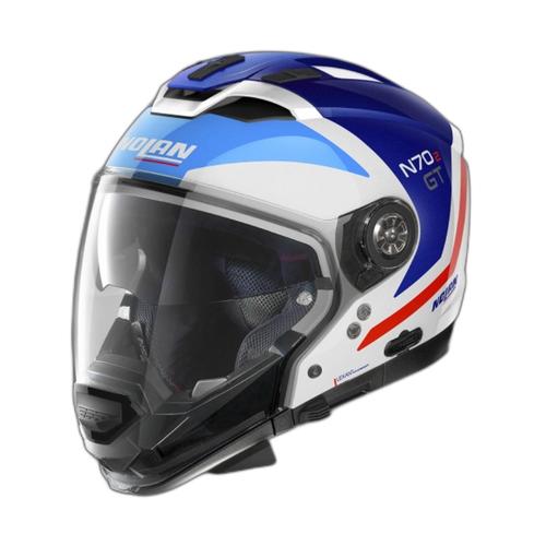 Gambar Nolan N70.2 GT GLARING 50 METAL WHITE - M dari Juragan Helm ID Jakarta Barat Tokopedia