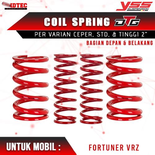 Jual Per Keong Coil Spring YSS DTG Depan Belakang Fortuner VRZ Varian ...