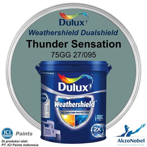 Promo CAT DULUX WEATHERSHIELD 2.5 LT THUNDER SENSATION 75GG 27/095 Jakarta Barat Toko Cat