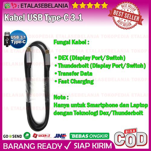 Jual Kabel Cable USB Type-C Ver 3.1 DeX 