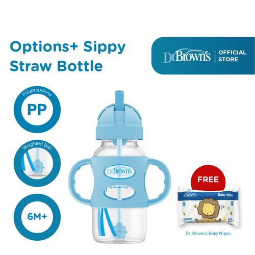 Gambar Dr.Brown's Sippy Straw Bottle / Botol Minum Anak - 8 oz - Pink dari Dr.Brown's Indonesia Jakarta Utara Tokopedia